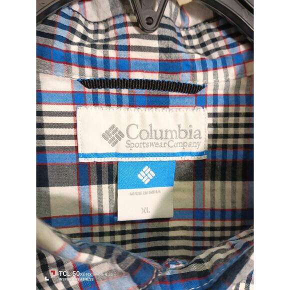Columbia Long Sleeve Plaid Button Up Shirt Men's Xl - Picture 4 of 4